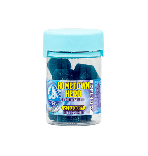 Delta 8 THC Gummies Blueberry Container 10 Count