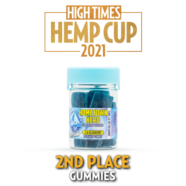 Hemp Cup Winning Hometown Hero Delta 8 Blueberry Gummies