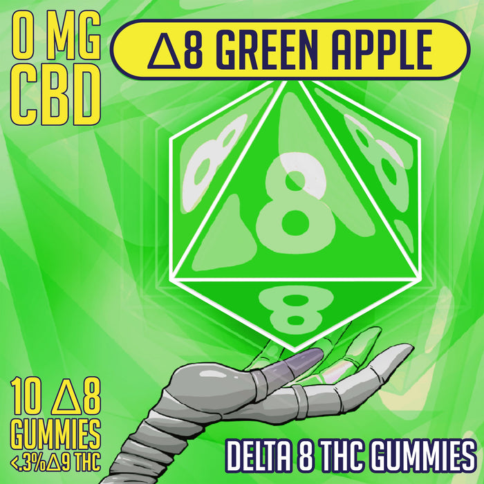 Green Apple D8 Gummies